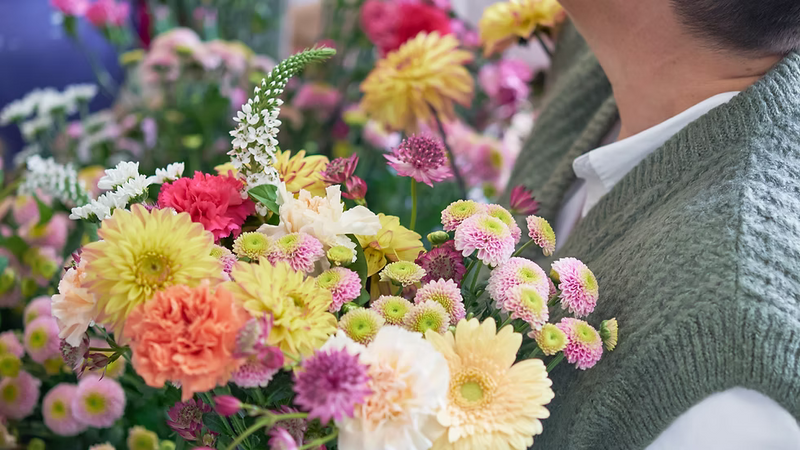 Bouquet tons vifs