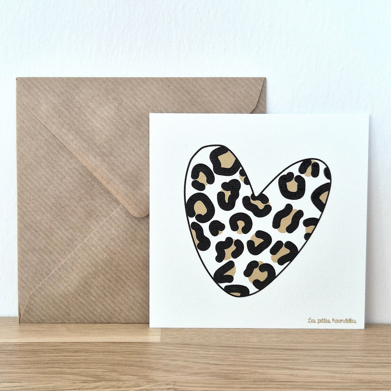 Carte message avec enveloppe