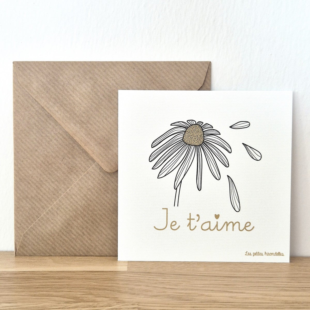 Carte message avec enveloppe