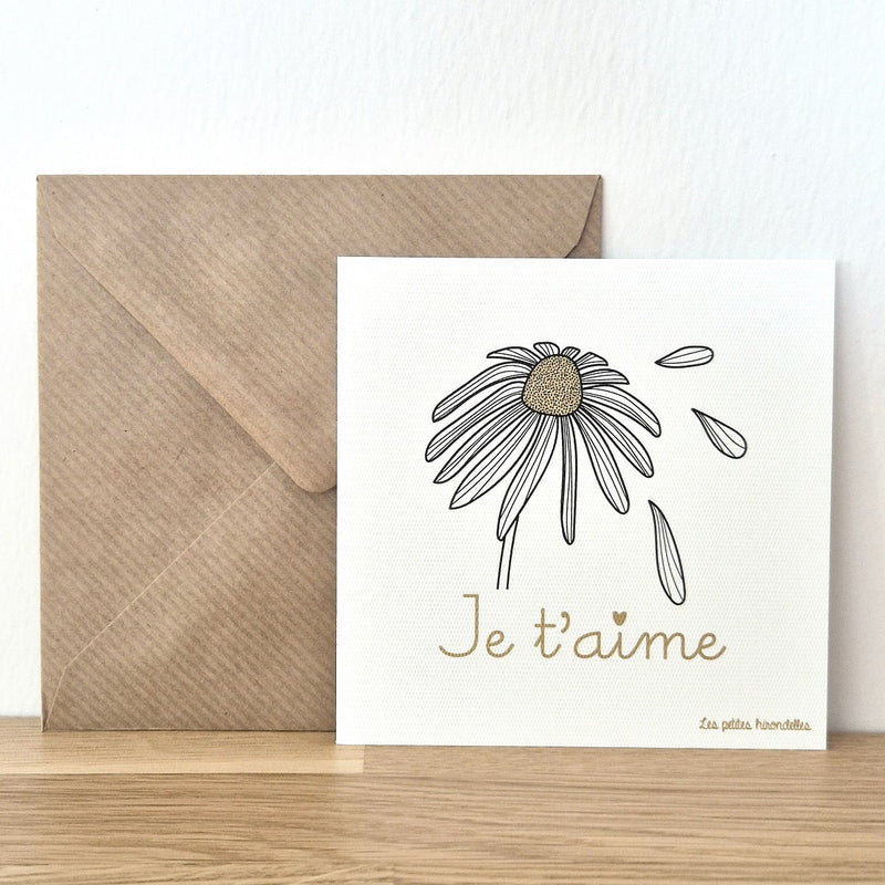 Carte message avec enveloppe