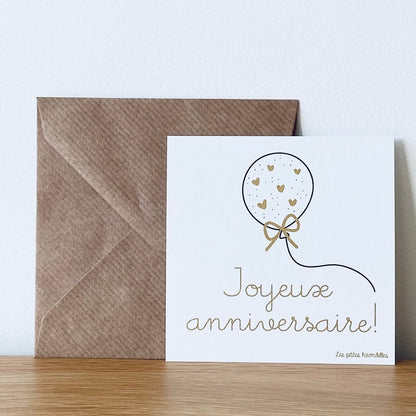 Carte message avec enveloppe