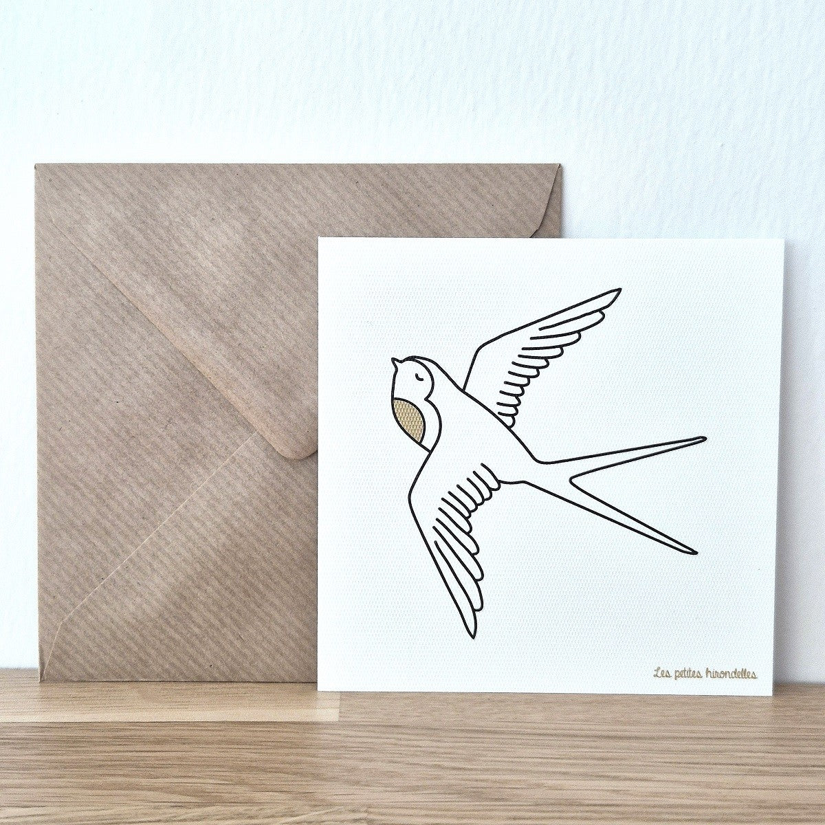 Carte message avec enveloppe
