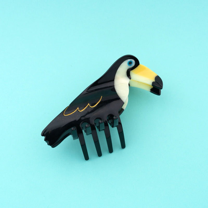 Coucou Suzette pince à cheveux toucan