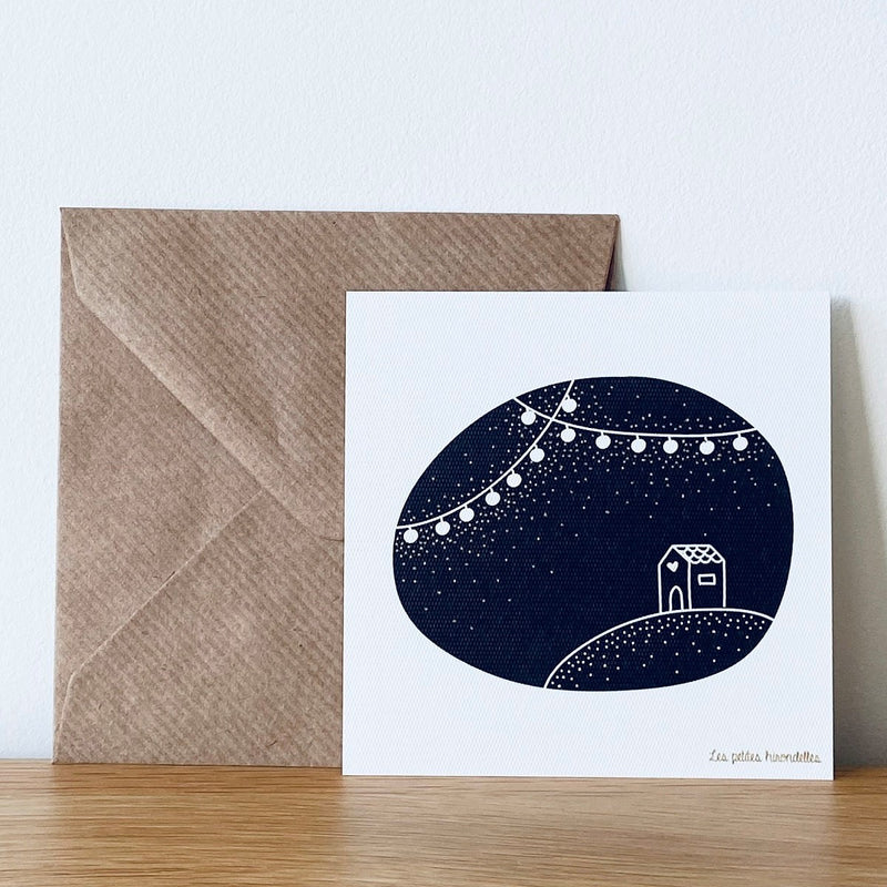 Carte message avec enveloppe